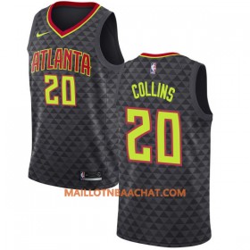 Maillot NBA Atlanta Hawks John Collins 20 Nike 2017-18 Noir Swingman - Homme
